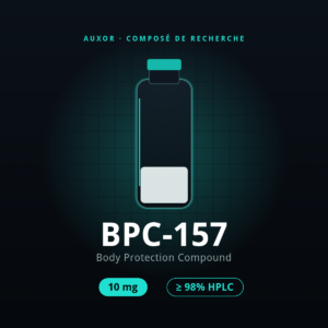 BPC-157 10 mg — composé de recherche ≥98% HPLC